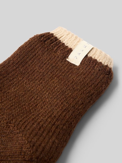 FALKE Socken aus Woll-Mix Dunkelbraun 2