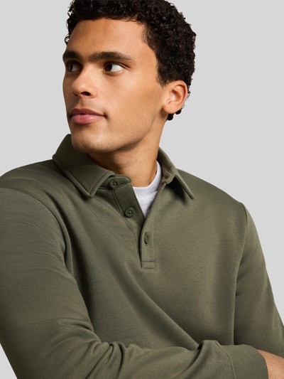 Tom Tailor Denim Regular Fit Poloshirt aus Baumwoll-Mix Oliv 3