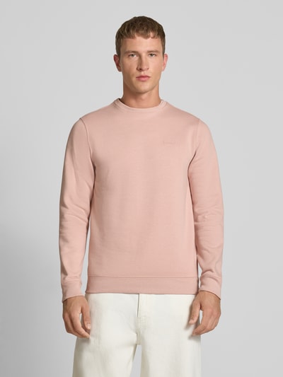 Blend Sweatshirt mit Rundhalsausschnitt und Logo Rosa 4
