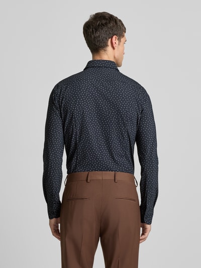 BOSS Slim fit zakelijk overhemd met elastisch performancemateriaal, model 'HANK' Zwart - 5