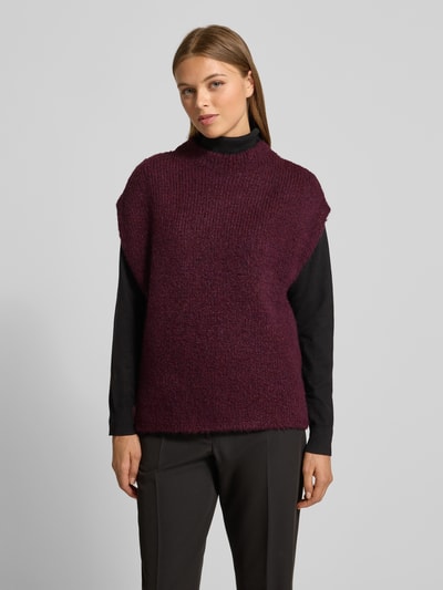 Milano Italy Spencer met opstaande kraag Bordeaux - 4