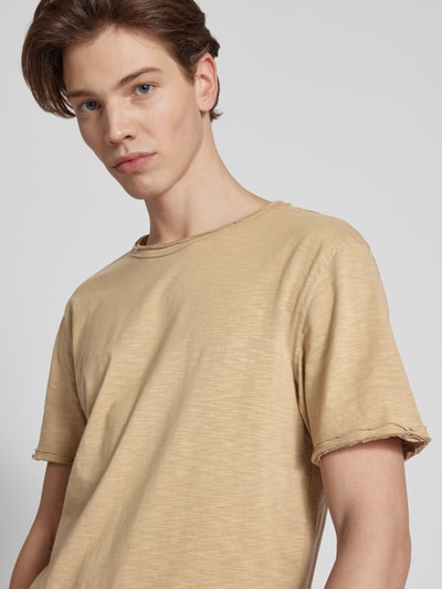 Only & Sons T-shirt met ronde hals, model 'BENNE' Beige - 3