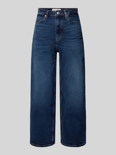 Marc O'Polo Wide Leg Jeans aus elastischem Baumwoll-Mix Modell 'TOLVA' Marine Melange 2