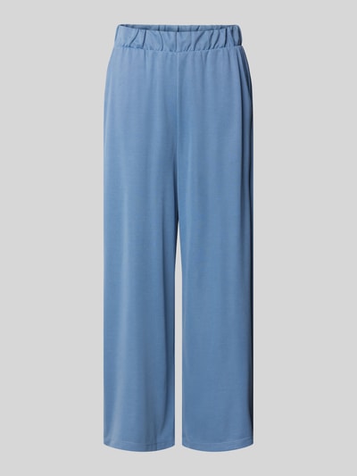 mbyM Wide Leg Stoffhose mit verkürztem Schnitt Modell 'Anjelica' Rauchblau 2