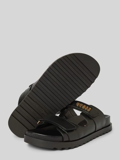 Guess Sandalen mit Label-Detail Modell 'FABULON' Black 4