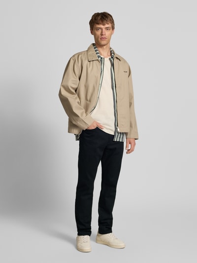 Levi's® Tapered fit jeans in 5-pocketmodel, model '502 NIGHTSHINE' Zwart - 1