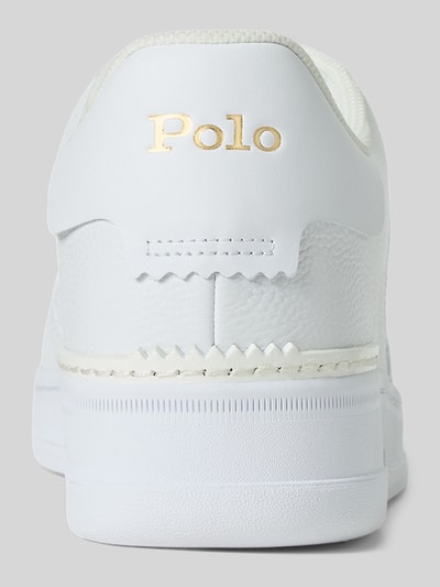 Polo Ralph Lauren Low Top Sneaker aus echtem Rindsleder Weiss 4
