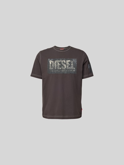 Diesel T-Shirt aus reiner Baumwolle Black 2