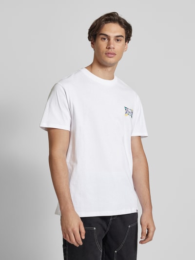 Tommy Jeans T-Shirt mit Label-Print Weiss 4