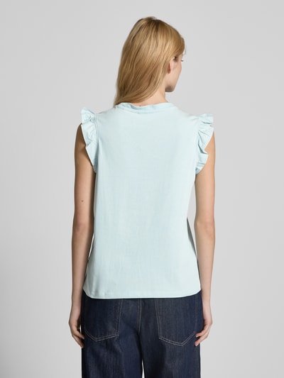 Marc O'Polo Denim Tanktop met volantmouwen Lichtblauw - 5