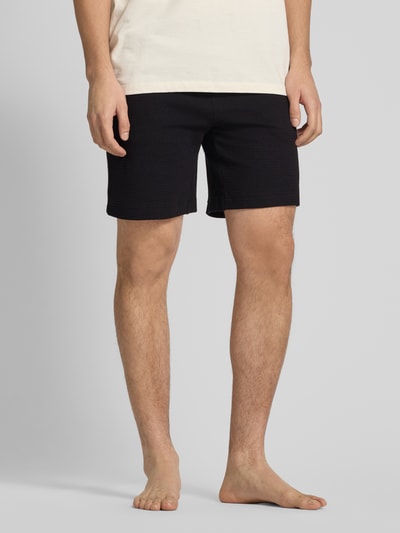 HUGO Sweatshorts mit elastischem Bund Modell 'Austin' Black 4