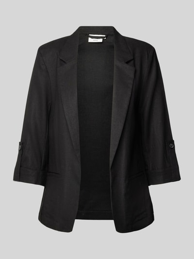 Only Blazer aus Leinen-Viskose-Mix Modell 'CARO' Black 2