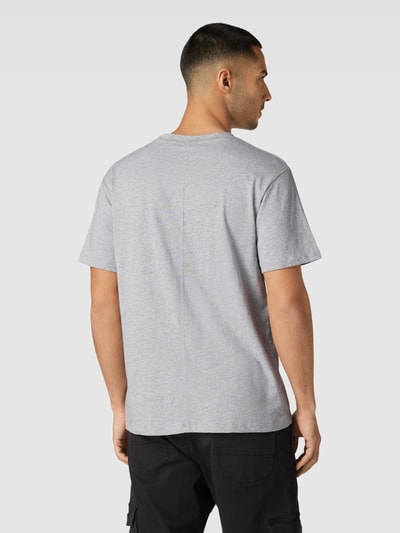 !Solid T-shirt z okrągłym dekoltem model ‘Cadel’ Jasnoszary 5