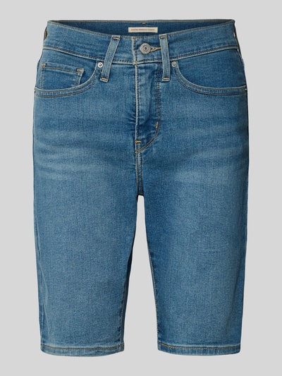 Produktfoto, Regular Fit Bermuda in Denim-Optik von Levi's®, niebieski bawełniany miks, 5 kieszeni, zapięcie na guzik i zamek błyskawiczny
