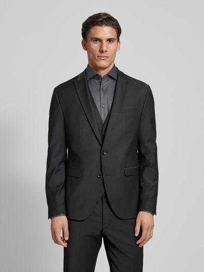 Cinque Slim Fit Anzug mit Brustleistentasche Modell 'soda' Black 4