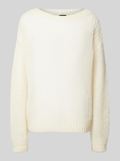 BOSS Strickpullover mit Rundhalsausschnitt Modell 'Fablura' Offwhite 2