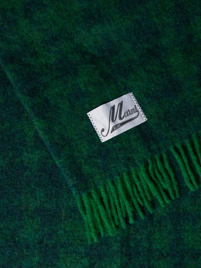Marni Schal mit Allover-Muster Dunkelgrün 3