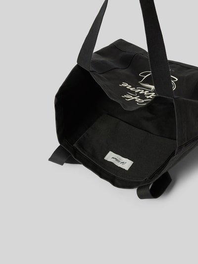 MAISON KITSUNE Tote mit Label-Print Black 5