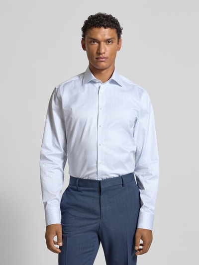 Stenstroms Regular Fit Business-Hemd mit Kentkragen Bleu 4