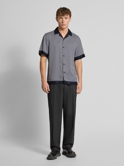 Strellson Regular fit poloshirt van lyocell, model 'CAO' Zwart - 1