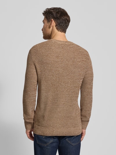 Tom Tailor Denim Relaxed Fit Strickpullover aus Baumwoll-Mix Sand 5