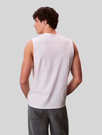 Calvin Klein Jeans relaxed fit tanktop van puur katoen Wit - 5