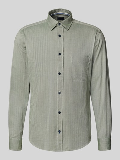 OLYMP Level Five Slim Fit Freizeithemd mit Kentkragen Lind 2