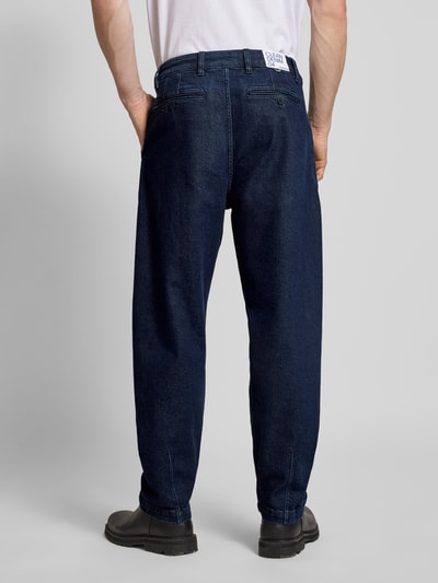 Thinking Mu Tapered fit jeans met Blauw - 5