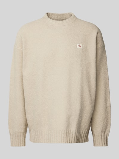 Calvin Klein Jeans Gebreide pullover met labeldetail Offwhite - 2