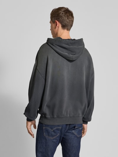 DEUS EX MACHINA Hoodie met kangoeroezak en extra brede schouders Antraciet - 5