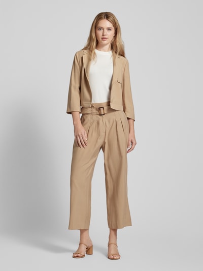 comma Blazer met borstzak Camel - 1