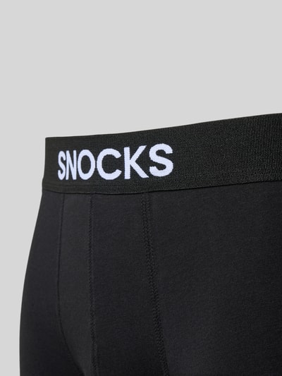 Snocks Slim Fit Boxershorts mit Logo-Detail im 2er-Pack Black 2