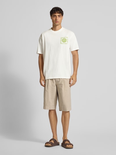 Scotch & Soda Relaxed fit T-shirt van puur katoen met logoprint Wit - 1