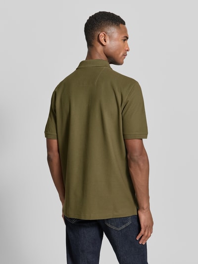 Fynch-Hatton koszulka polo o kroju regular fit z wyhaftowanym logo Oliwkowy 5