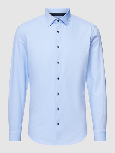 Jake*s Slim Fit Slim Fit Business-Hemd mit Kentkragen Bleu 2