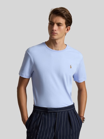 Polo Ralph Lauren regular fit T-shirt van puur katoen Lichtblauw - 4