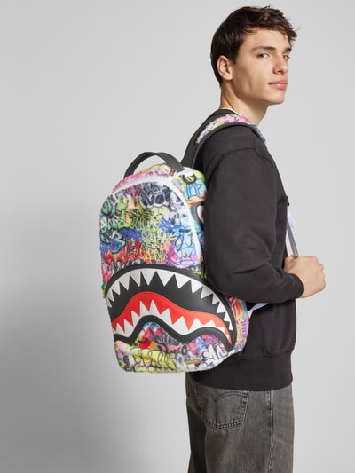 Sprayground Rucksack mit Label-Patch Modell 'GRAFITTI' Black 1