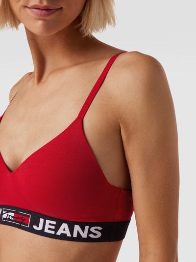 TOMMY HILFIGER Bralette mit elastischem Logo-Bund Rot 3