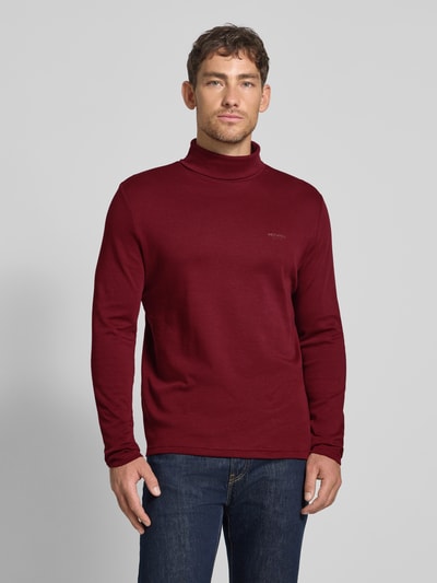 HECHTER PARIS Sweatshirt met col en logoprint Bordeaux - 4