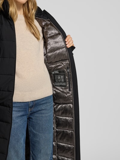 NAUTGÅRD Gewatteerde lange jas met Sorona® Aura-vulling Zwart - 7