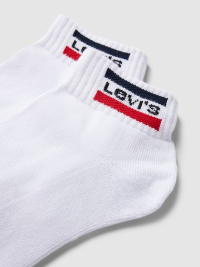 Levi's® Sokken met labeldetails in een set van 2 paar Wit - 2