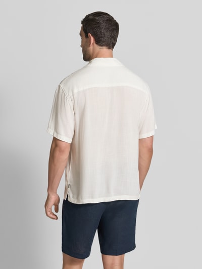 JACK & JONES Premium Koszula casualowa o kroju relaxed fit z wiskozy z haftami Biały 5