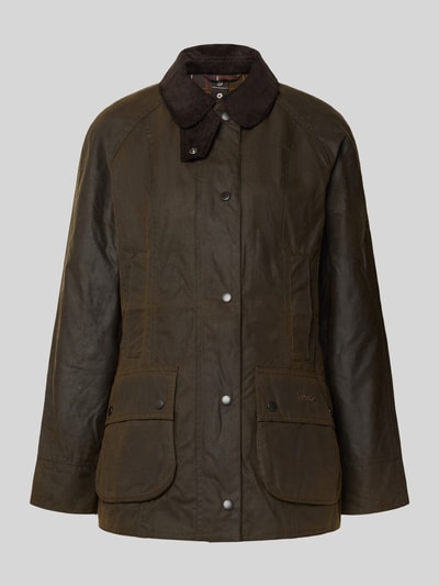 Barbour Shaped Fit Wachsjacke aus reiner Baumwolle Modell 'CLASSIC BEADNELL' Oliv 2