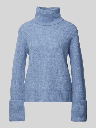 Selected Femme Strickpullover mit Stehkragen Modell 'SIA' Hellblau 2