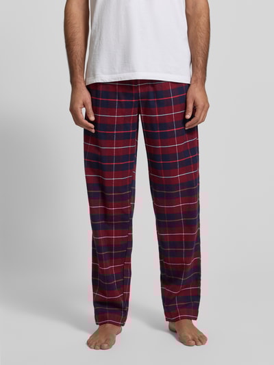 Jockey Pyjamabroek van flanel met elastische band Bordeaux - 4