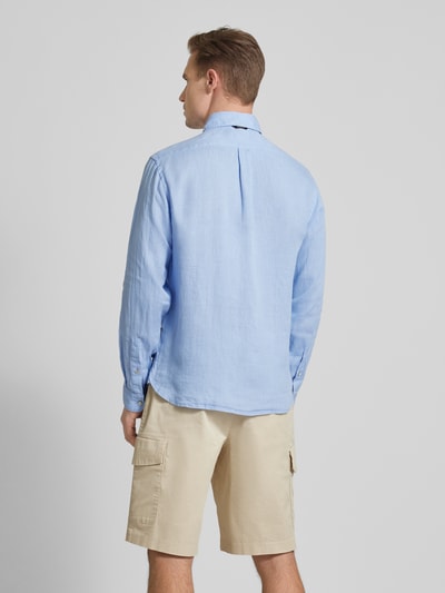 Napapijri Vrijetijdsoverhemd van linnen met borstzak Lichtblauw - 5