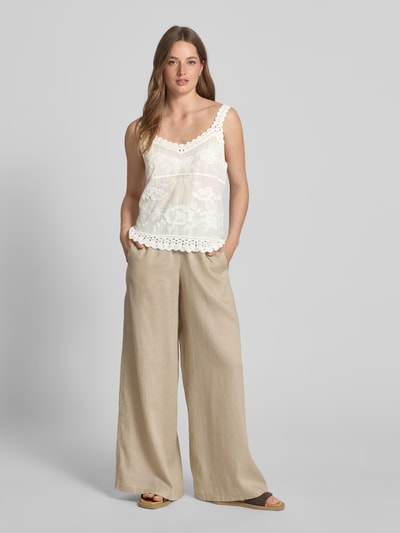 Apricot Blusentop mit Lochstickerei Offwhite 1