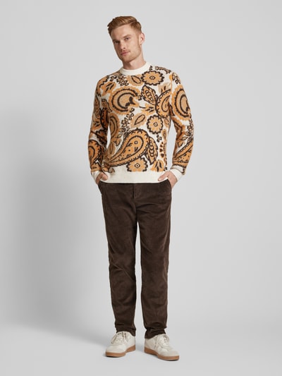 MCNEAL Gebreide pullover met turtleneck Terracotta - 1