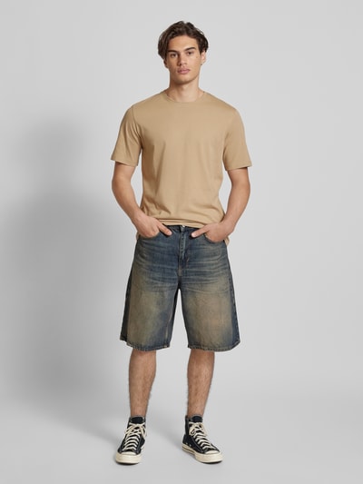 Jack & Jones T-shirt z detalem z logo model ‘ORGANIC’ Beżowy 1