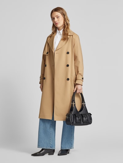 comma Trenchcoat met tailleriem Camel - 1